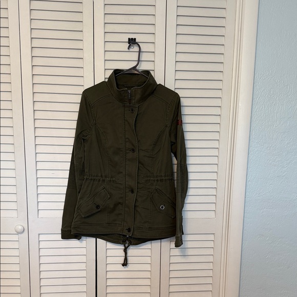 Hollister Jackets & Blazers - Hollister Olive Utility Jacket